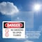 Signmission No Smoking No Open Flames Danger Sign, Plastic, 10in W x 7in L, 2PK OS-2PACK-DS-P-710-L-1491 - alternate 4